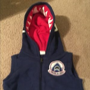 BabyGap dark blue shark light vest size 2